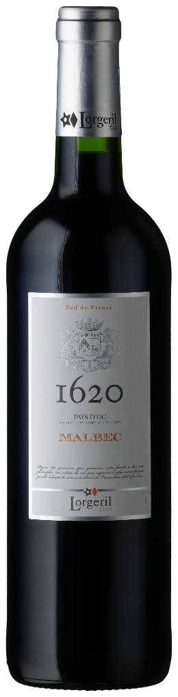 Malbec 1620 Pays d'Oc 2.019 Vignobles Lorgeril