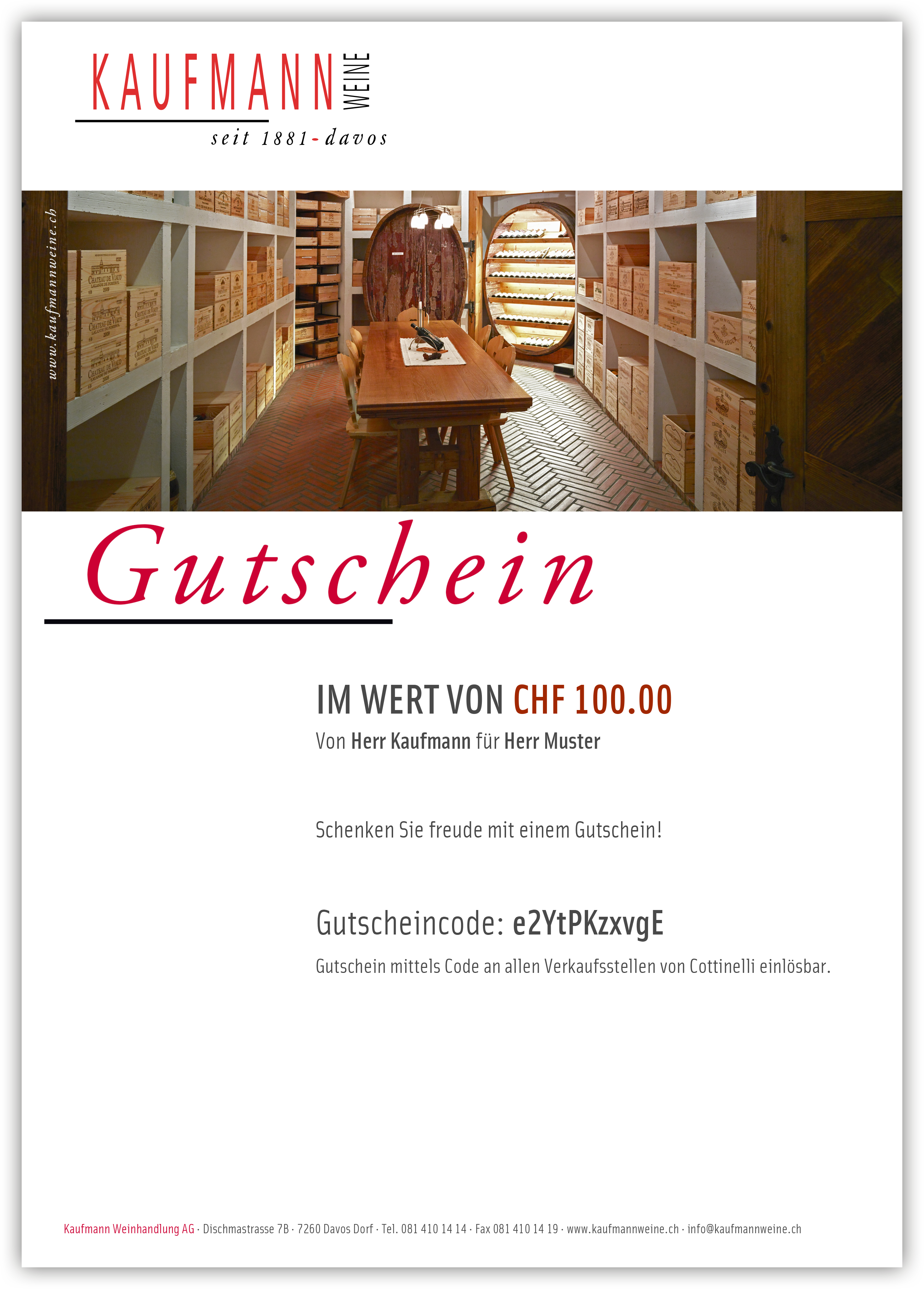 Geschenkgutschein